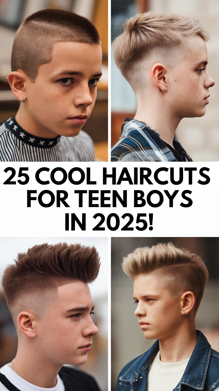 25 Cool Haircuts For Teen Boys In 2025