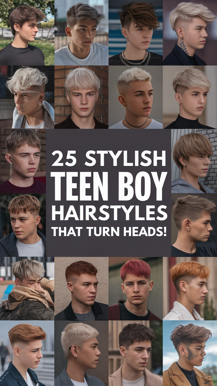 25 Stylish Teen Boy Hairstyles That Turn Heads