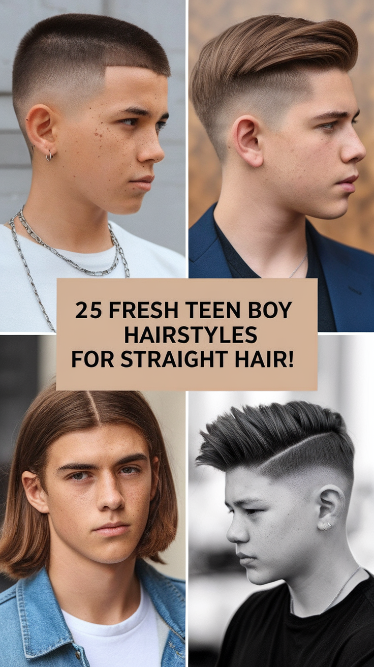 25 Fresh Teen Boy Hairstyles For Straight Hair