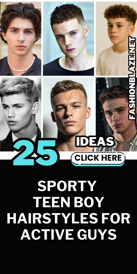 25 Sporty Teen Boy Hairstyles For Active Guys