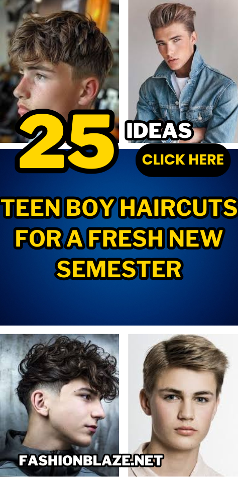 25 Teen Boy Haircuts For A Fresh New Semester