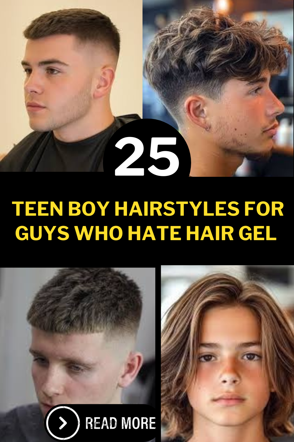 25 Teen Boy Hairstyles For Guys Who Hate Hair Gel