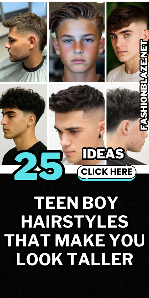 25 Teen Boy Hairstyles That Make You Look Taller