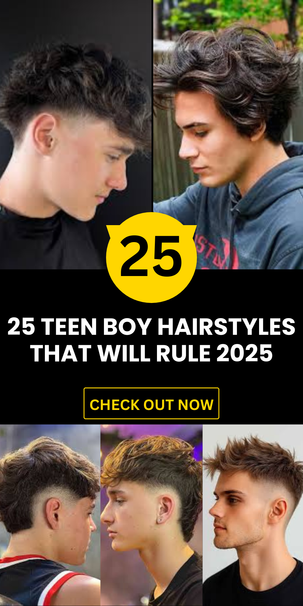 25 Teen Boy Hairstyles That Will Rule 2025
