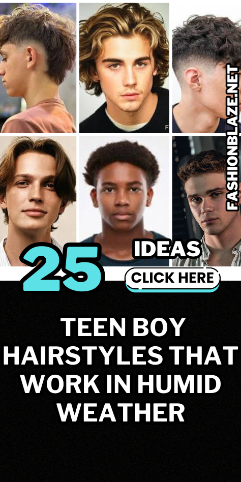 25 Teen Boy Hairstyles That Work In Humid Weather