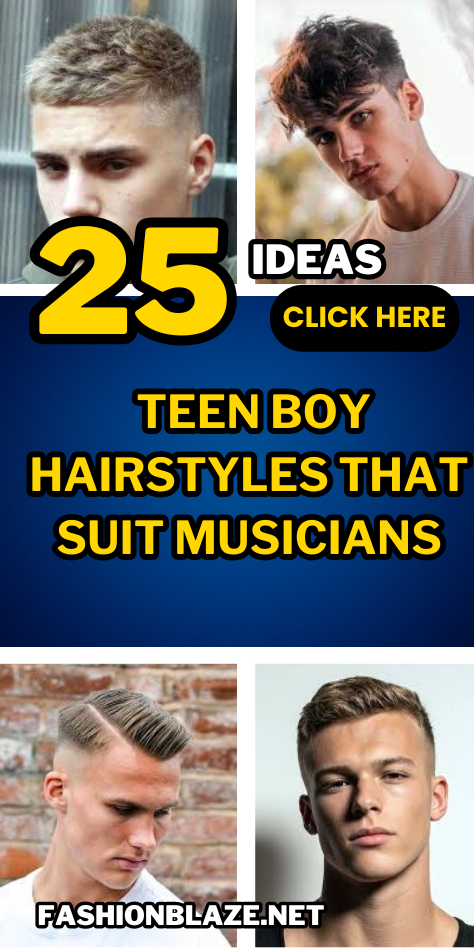 25 Teen Boy Hairstyles That Suit Musicians