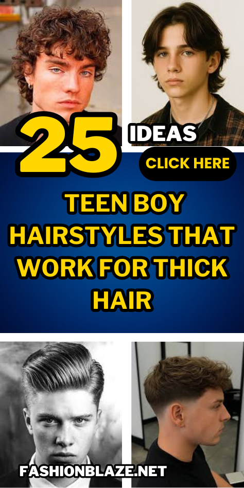 25 Teen Boy Hairstyles That Work For Thick Hair