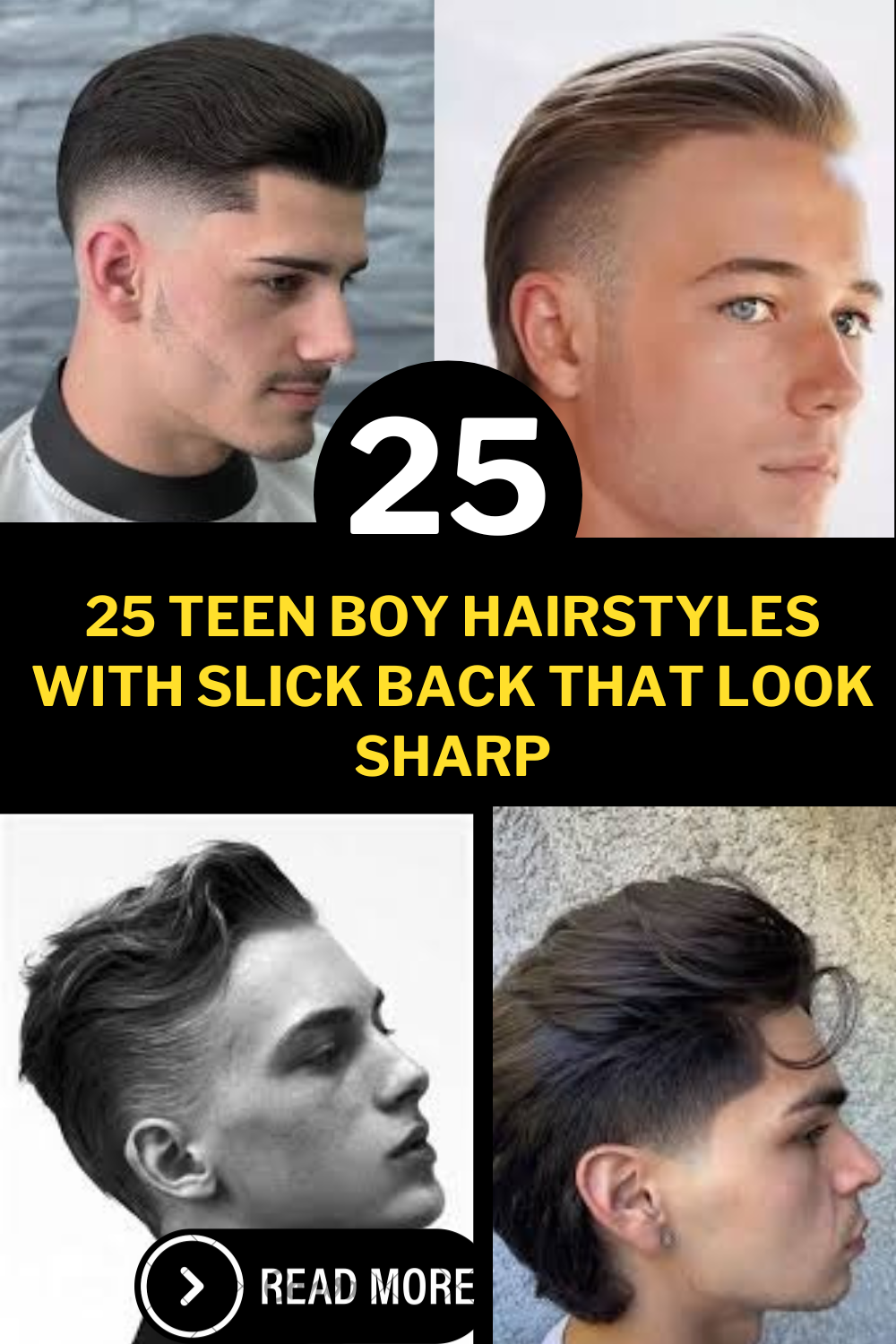 25 Teen Boy Hairstyles With Slick Back That Look Sharp